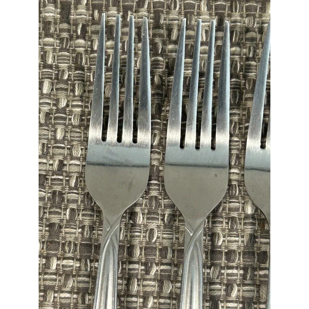 Cambridge Crossroad Sand Stainless Steel Dinner Forks Set Of 8 Flatware